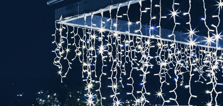 Светодиодная Гирлянда-Бахрома с Белым светом - Loft-Concept в Ижевске