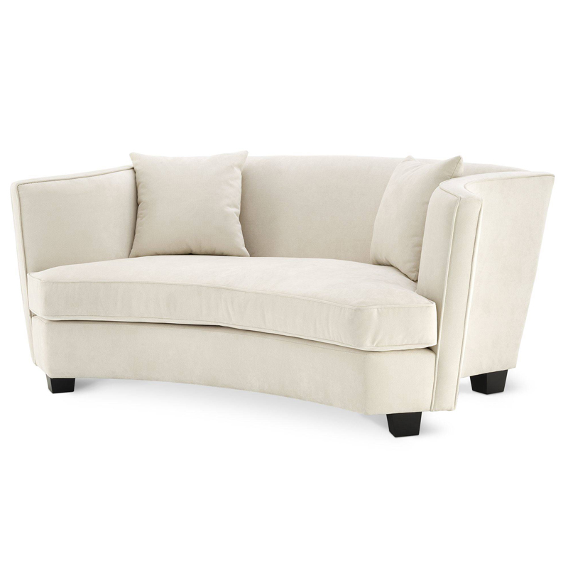 Диван Eichholtz Sofa Jiulietta 2 ivory ( слоновая кость ) Черный в Ижевске | Loft Concept 