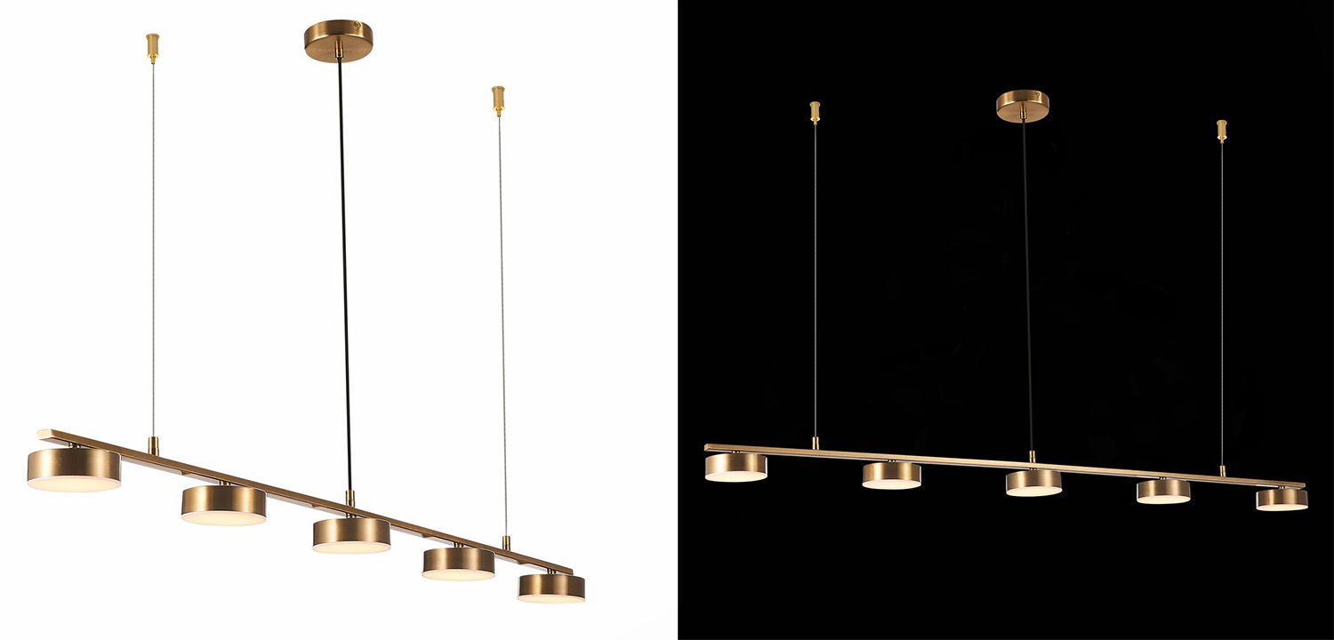 Люстра Five Headlights Linear Chandelier - фото