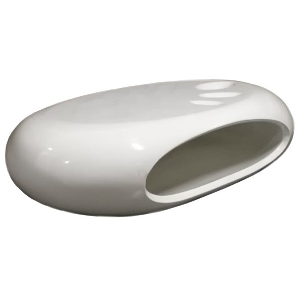 Кофейный стол Oval Capsule Белый в Ижевске | Loft Concept 