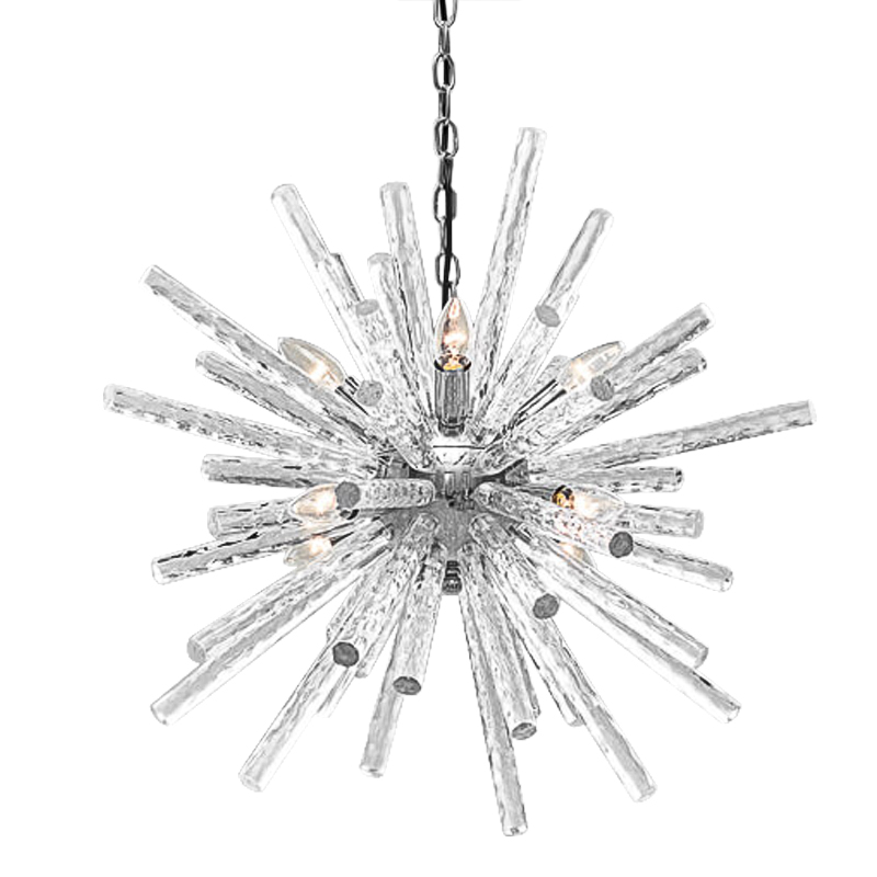 Люстра Icicles Sputnik Chandeliers Хром Прозрачный в Ижевске | Loft Concept 