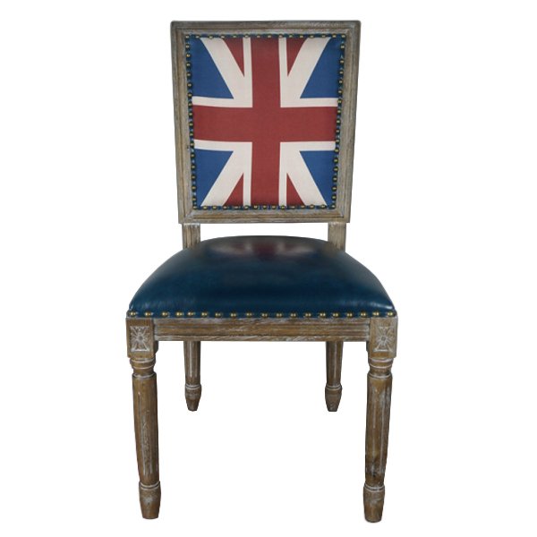 Кресло Union Jack Pattern III Коричневый Синий в Ижевске | Loft Concept 