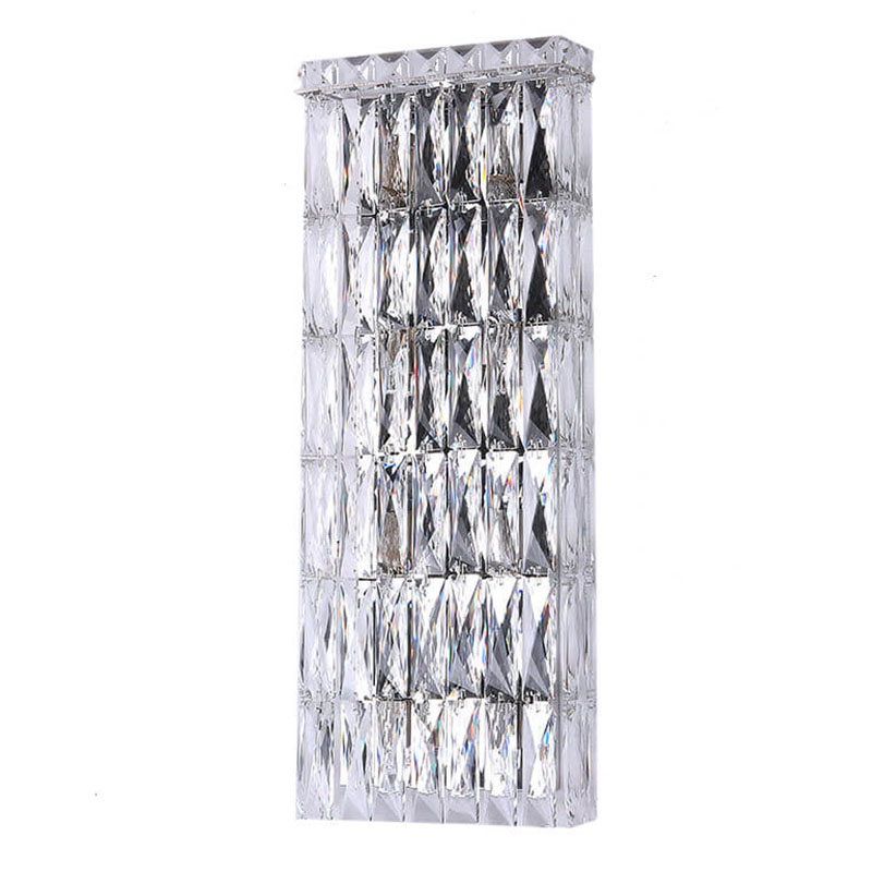 Бра Crystal Regena Chrome Wall Lamp 8 Хром Прозрачный (Transparent) в Ижевске | Loft Concept 