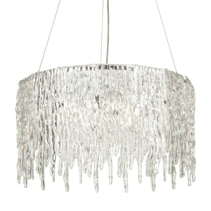 Люстра Cold Heart Silver Single Tier Chandelier Хром Прозрачное Стекло в Ижевске | Loft Concept 