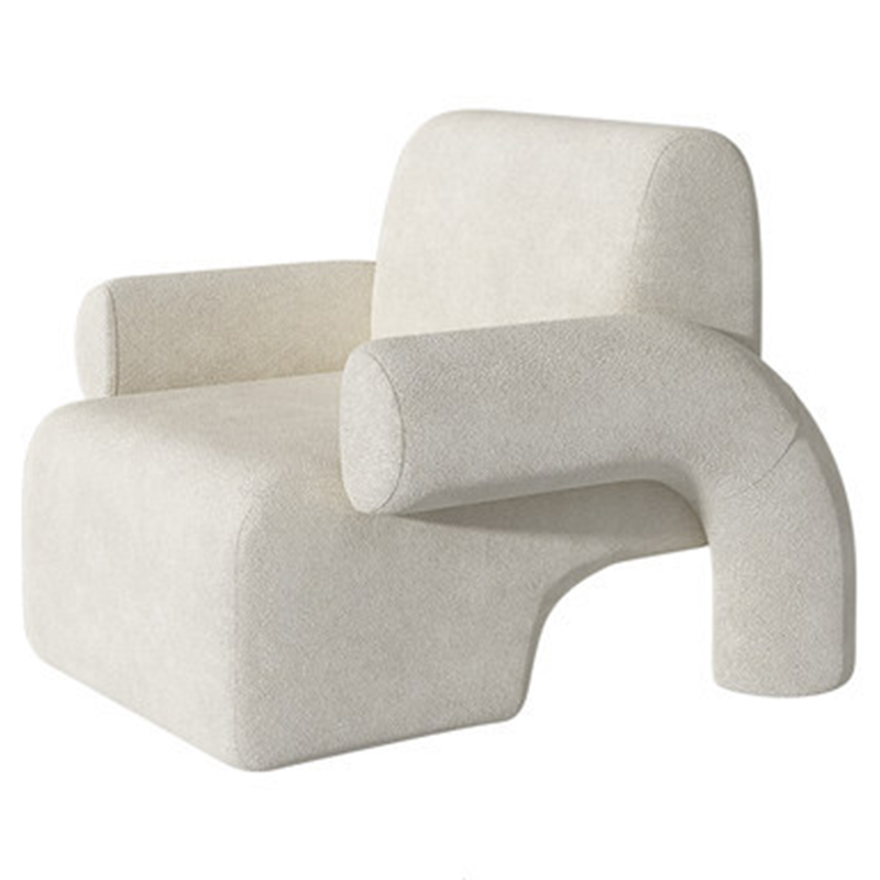 Кресло Odom White Boucle Armchair Белый в Ижевске | Loft Concept 