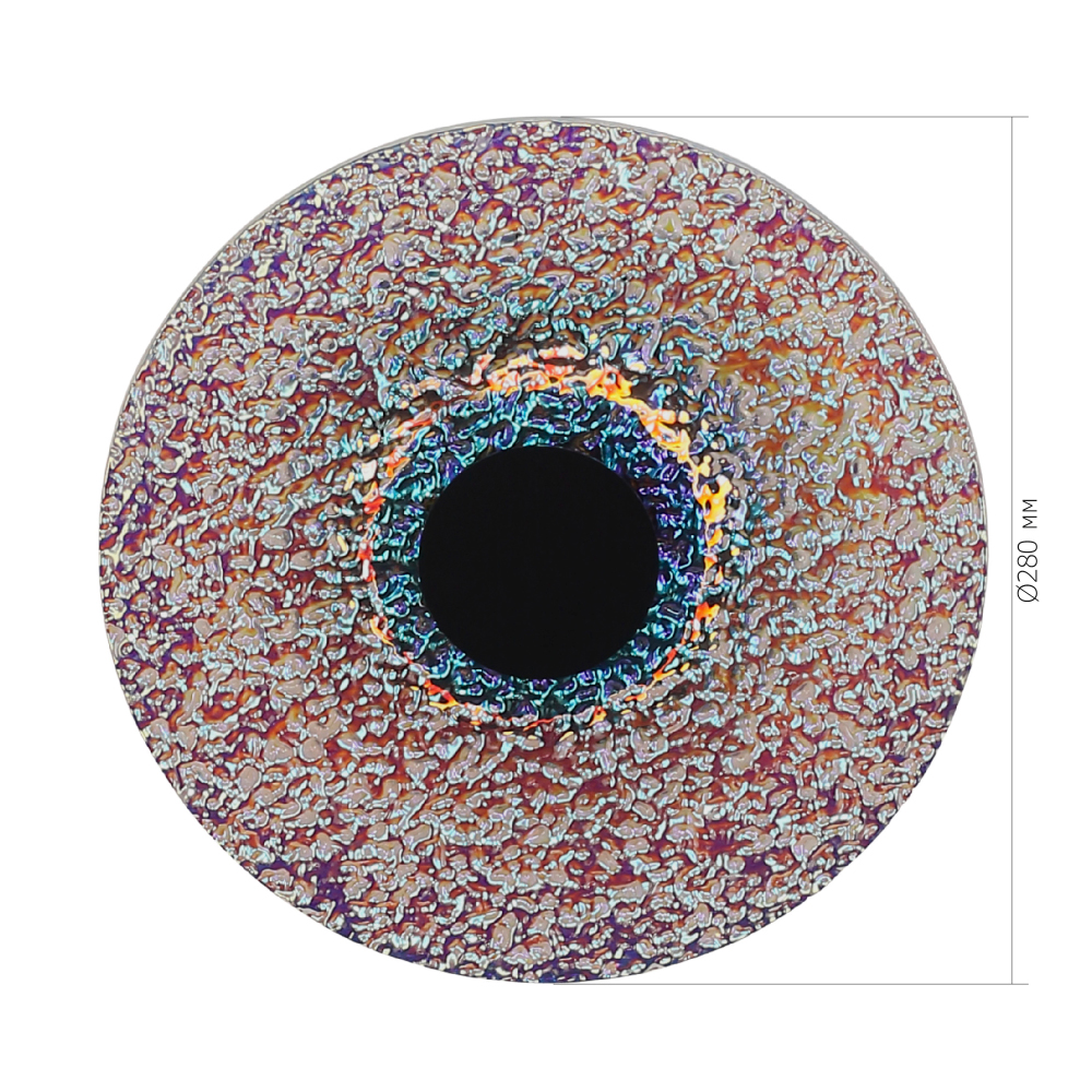 Подвесной светильник из фактурного двойного стекла Heterochromia в Ижевске