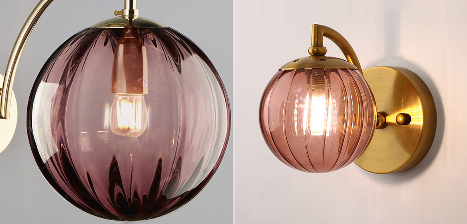 Бра Hector Sconce burgundy - фото