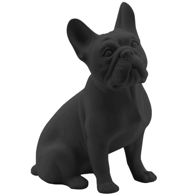 Статуэтка Abhika French Bulldog Black Matt Черный в Ижевске | Loft Concept 