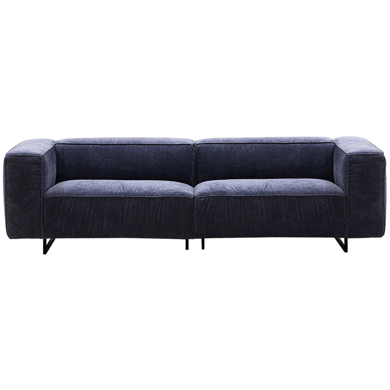 Диван Bastien Soft Dark Blue Sofa Темно-синий Черный в Ижевске | Loft Concept 