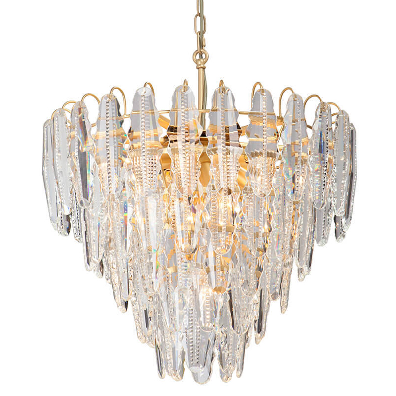 Люстра Maogan Textured Chandelier Золотой Прозрачный (Transparent) в Ижевске | Loft Concept 