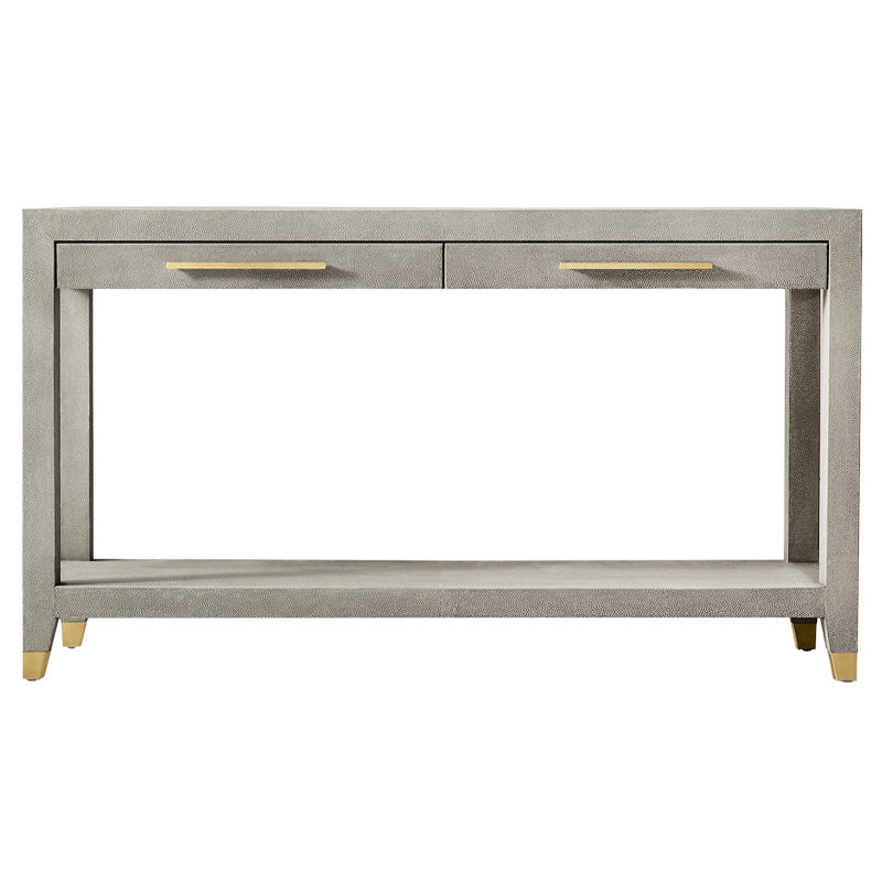 Charles Stingray Texture Console Grey Консоль скат Золотой Серый в Ижевске | Loft Concept 