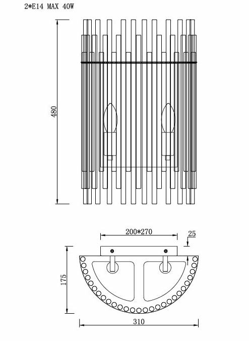 Бра Nembus Chromium Sconces в Ижевске