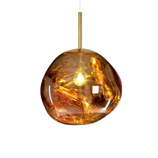 Подвесной светильник Tom Dixon Melt Pendant Gold Золотой Янтарь (Amber) в Ижевске | Loft Concept 