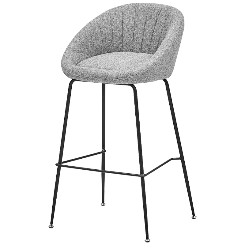 Барный стул Alberto Bar Stool Gray Черный Светло-серый в Ижевске | Loft Concept 