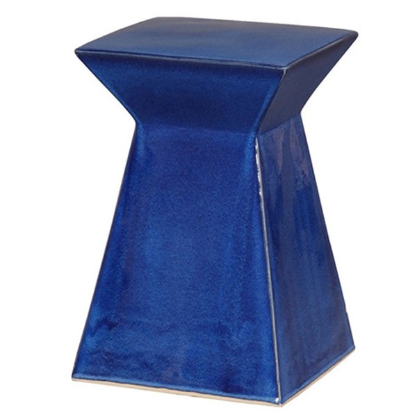 Керамический табурет Upright Garden Stool - Blue Синий в Ижевске | Loft Concept 