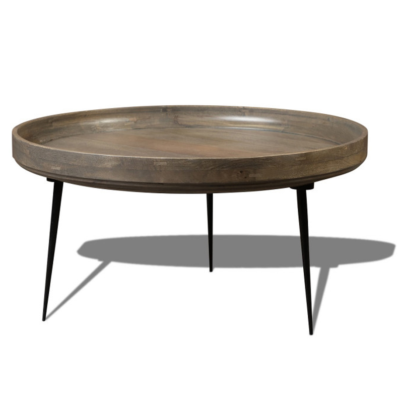 Кофейный стол Davidson Coffee Table platinum 40 Серый Черный в Ижевске | Loft Concept 