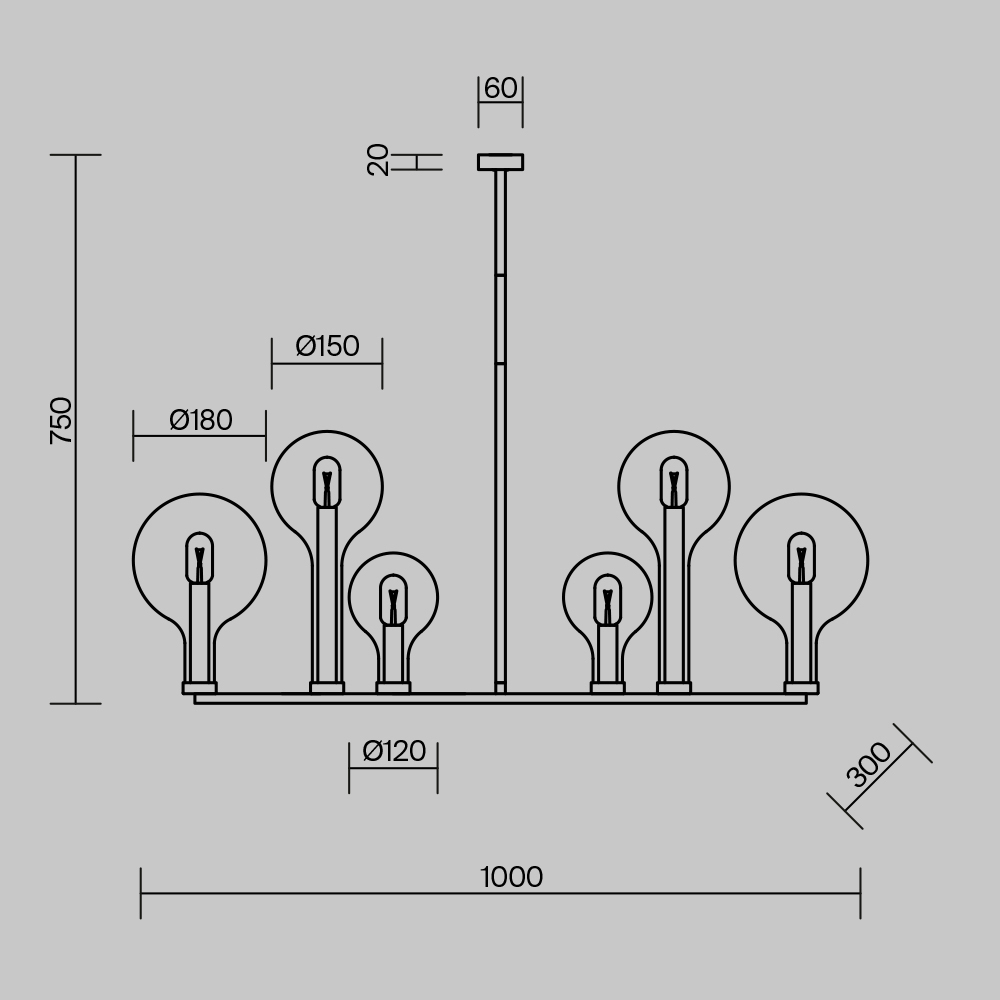 Люстра подвесная Status Е14 в Ижевске