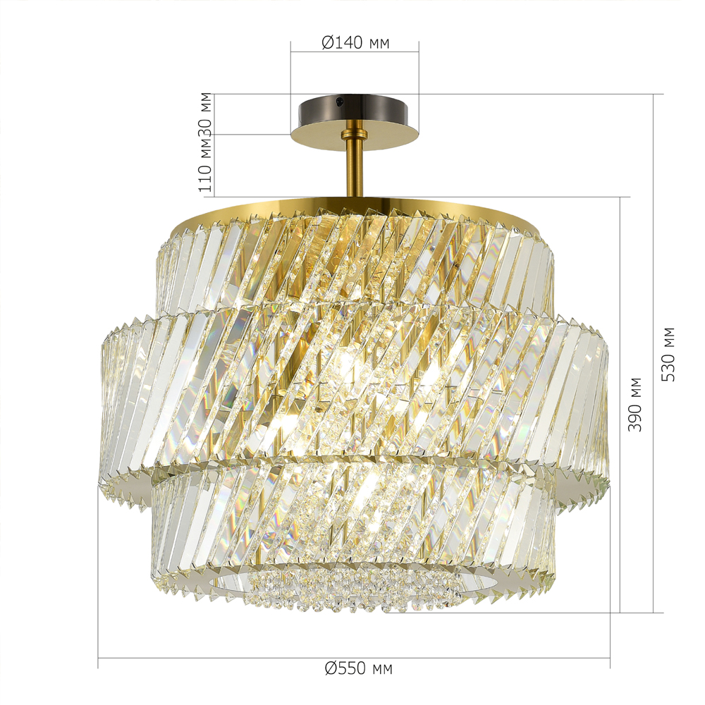 Потолочный светильник в классическом обрамлении Light Connoisseurs Beauty в Ижевске