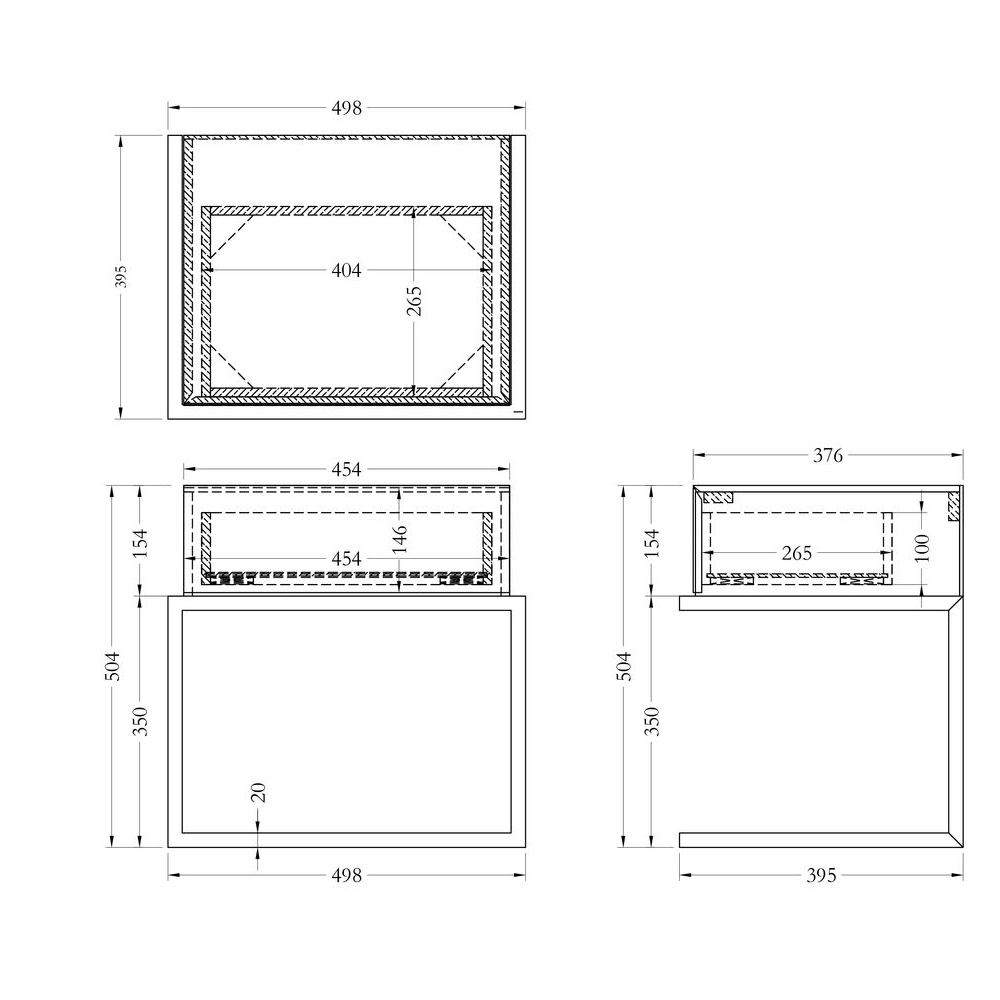 Тумбочка зеркальная с ящиком Mirror Chrome Cabinet в Ижевске