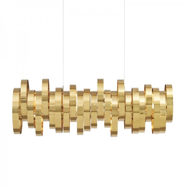 Люстра Brass Belts Chandelier Латунь в Ижевске | Loft Concept 