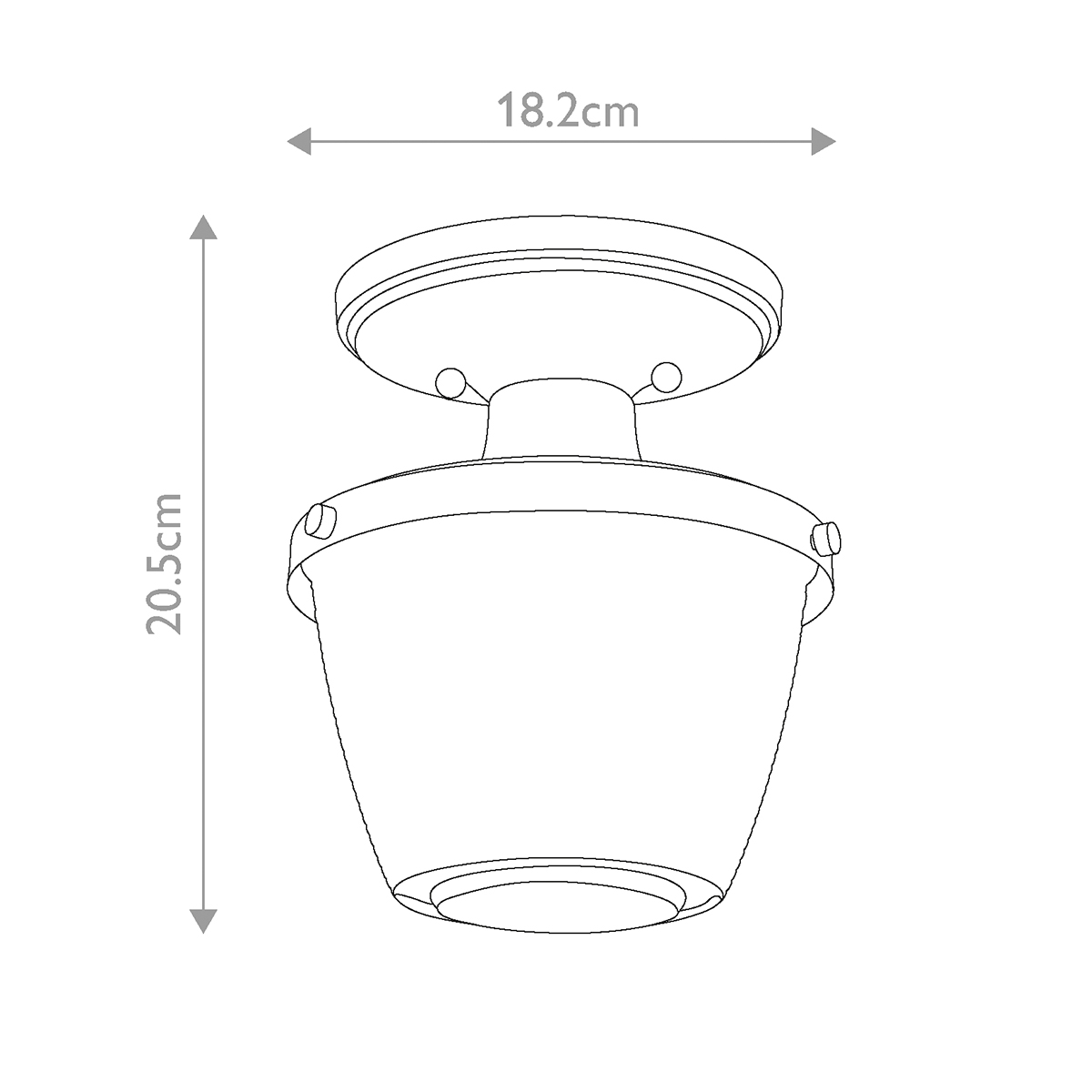 Потолочный светильник для ванных комнат с плафоном из прессованного фактурного стекла Quoizel в Ижевске