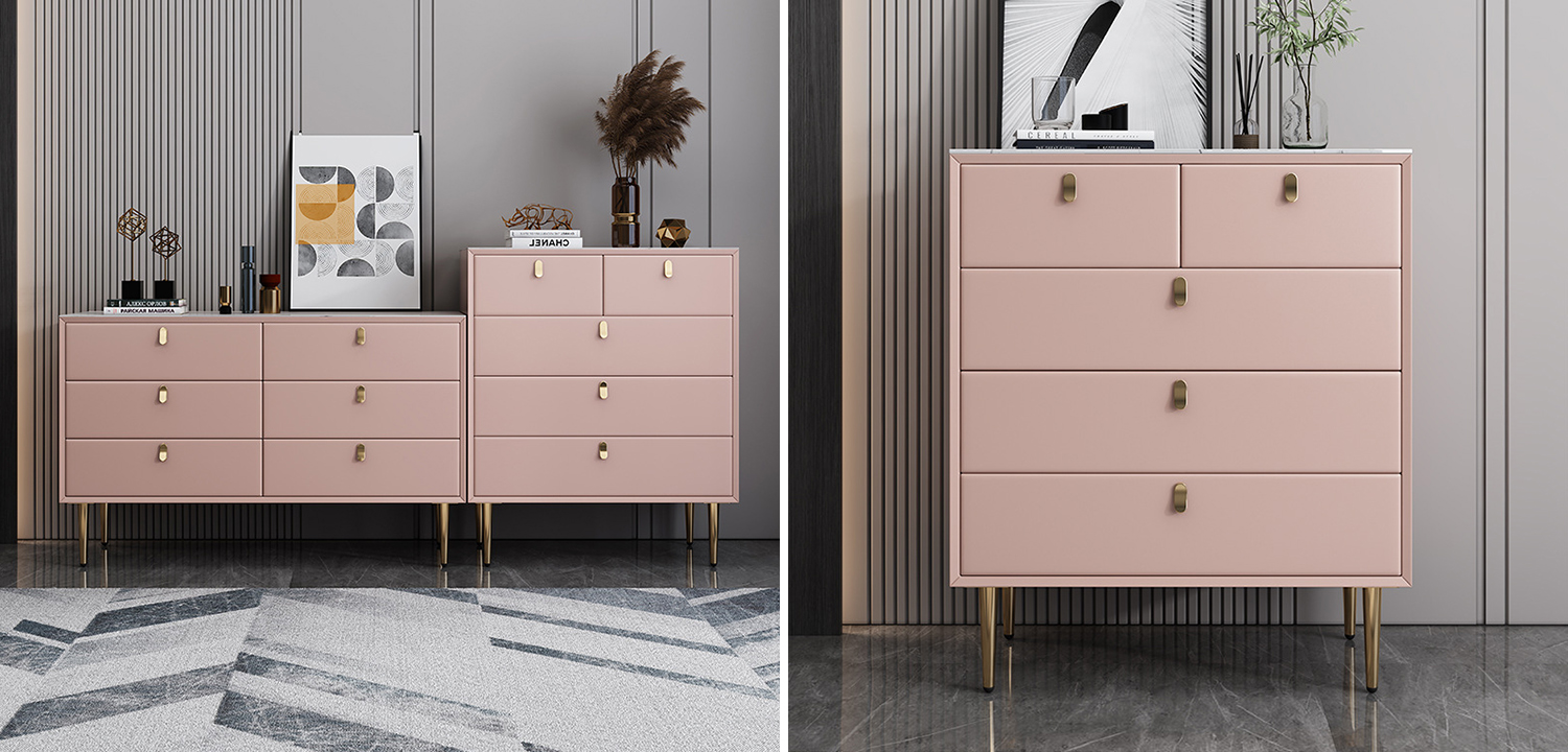 Комод Olson Leather Chest of Drawers 80 - фото