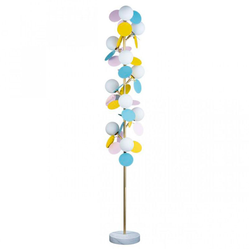 Торшер MATISSE Floor Lamp multicolor Мульти Золотой Белый в Ижевске | Loft Concept 