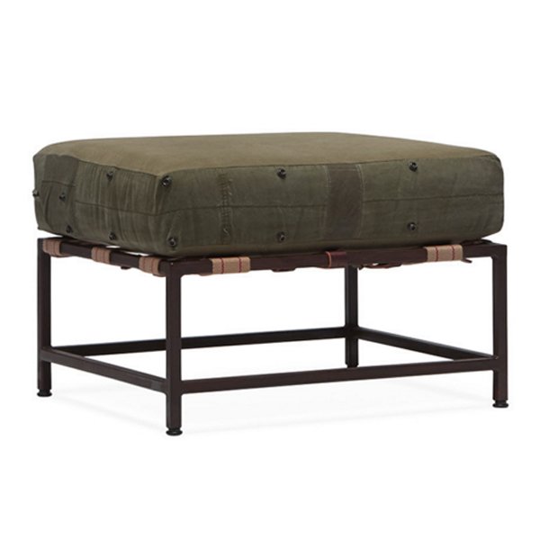 Оттоманка  Olive Military Fabric Ottoman Оливковый в Ижевске | Loft Concept 