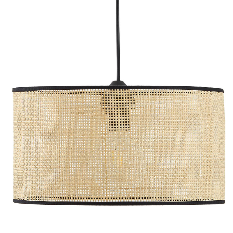 Подвесной светильник Ottar Wicker beige black 40 Бежевый Черный в Ижевске | Loft Concept 