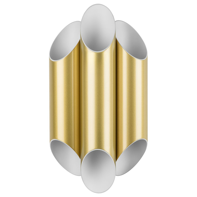 Бра Garbi Trio Gold Pipe Organ Sconce Золотой Белый в Ижевске | Loft Concept 