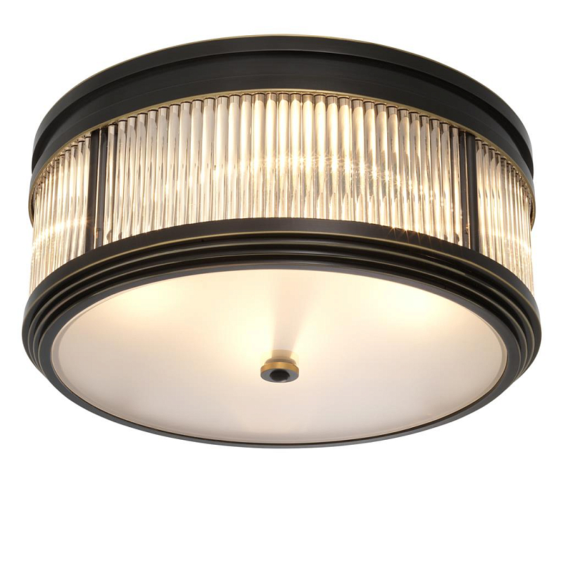 Потолочный светильник Темная бронза Dark bronze Disk Ceiling Lamp Темная бронза Прозрачное Стекло Потолочный светильник Темная бронза Dark bronze Disk Ceiling Lamp Темная бронза Прозрачное Стекло в Ижевске | Loft Concept