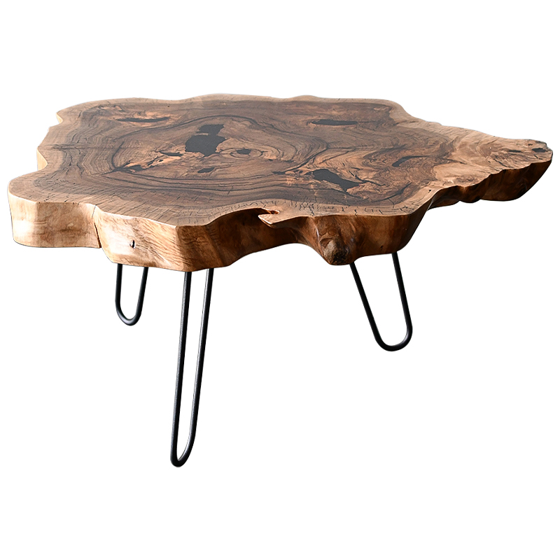 Кофейный стол Rohan Industrial Metal Rust Coffee Table Коричневый Черный в Ижевске | Loft Concept 