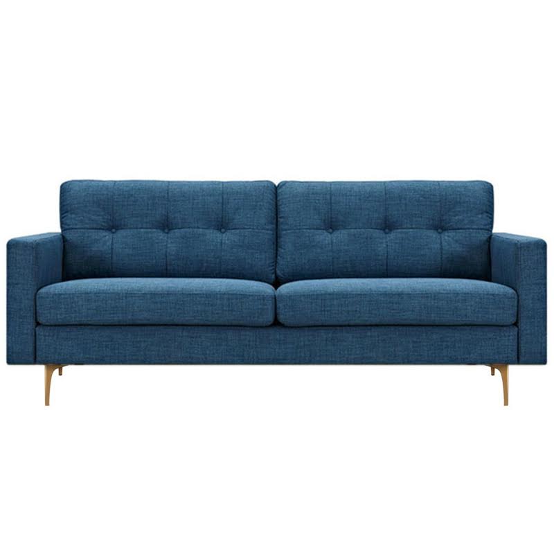 Диван Stone Blue Greta Sofa Диван синий лен Синий в Ижевске | Loft Concept 