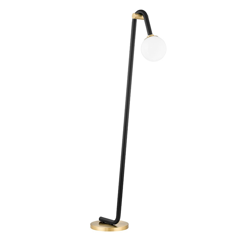 Торшер Paulson floppy floor lamp gold Черный Золотой в Ижевске | Loft Concept 