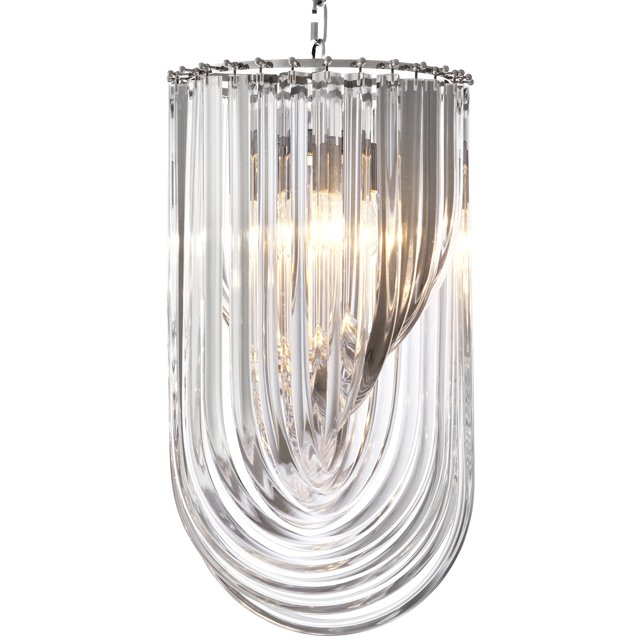 Люстра Chandelier Murano Clear 35 Прозрачный (Transparent) Никель в Ижевске | Loft Concept 