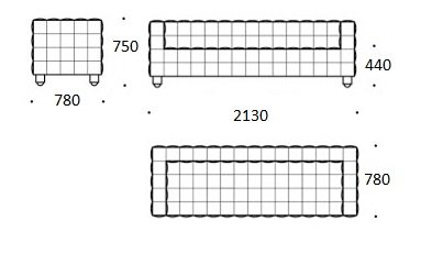 Диван Kubus 3 seater в Ижевске