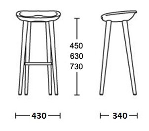 Барный стул Craig Bassam Tractor Counter Stool в Ижевске