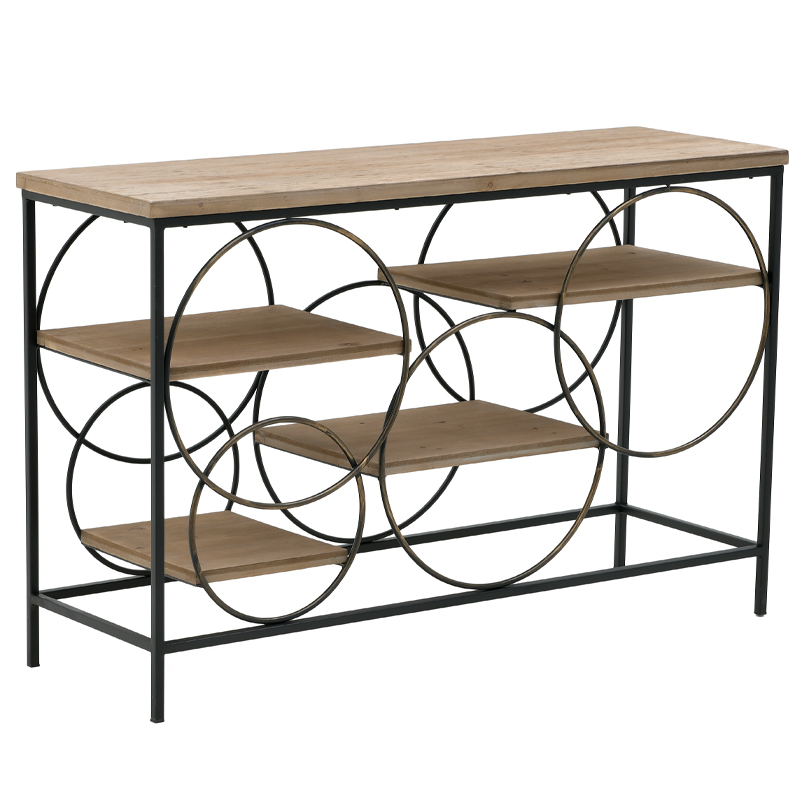 Консоль Circles Loft Console Черный Бежево-серый в Ижевске | Loft Concept 