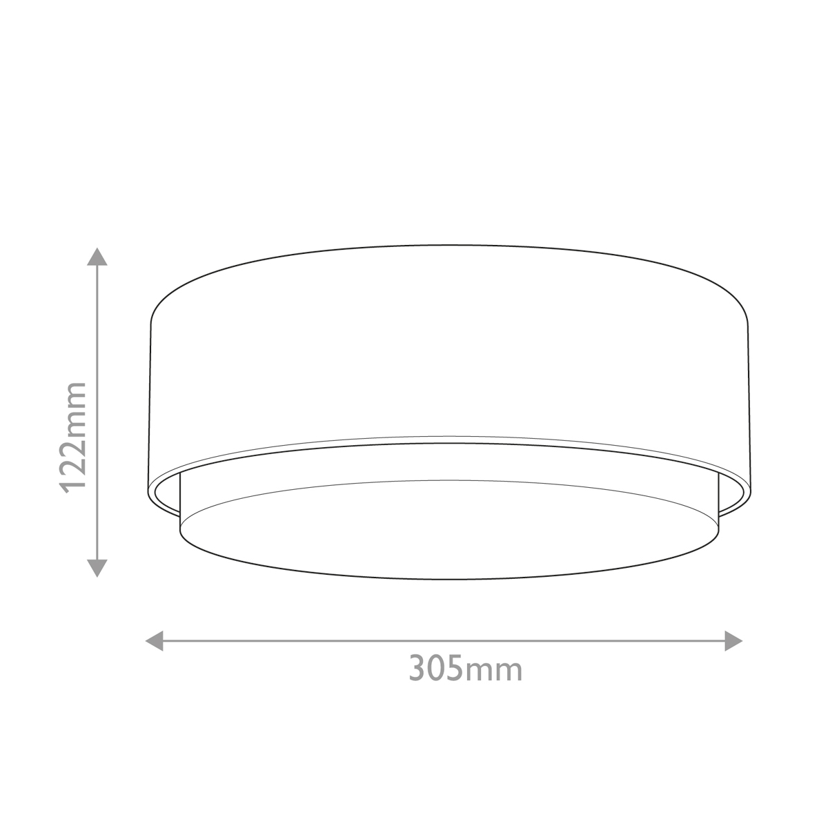 Потолочный светильник круглой формы с белым матовым плафоном Hinkley в Ижевске