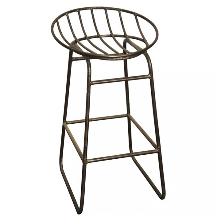 Барный стул Industrial Iron Grille Bar Stool Латунь в Ижевске | Loft Concept 