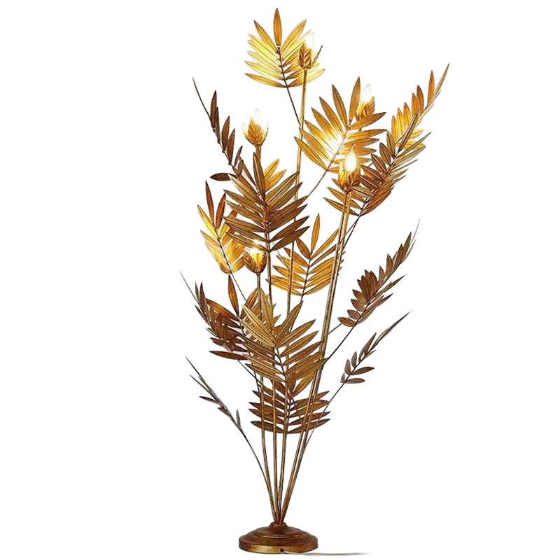 Торшер Palm Leaves Gold Las Palmas Floor Lamp Золотой в Ижевске | Loft Concept 