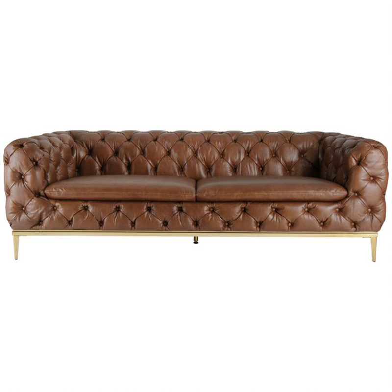 Диван Dorsten Sofa brown leather Коричневый в Ижевске | Loft Concept 