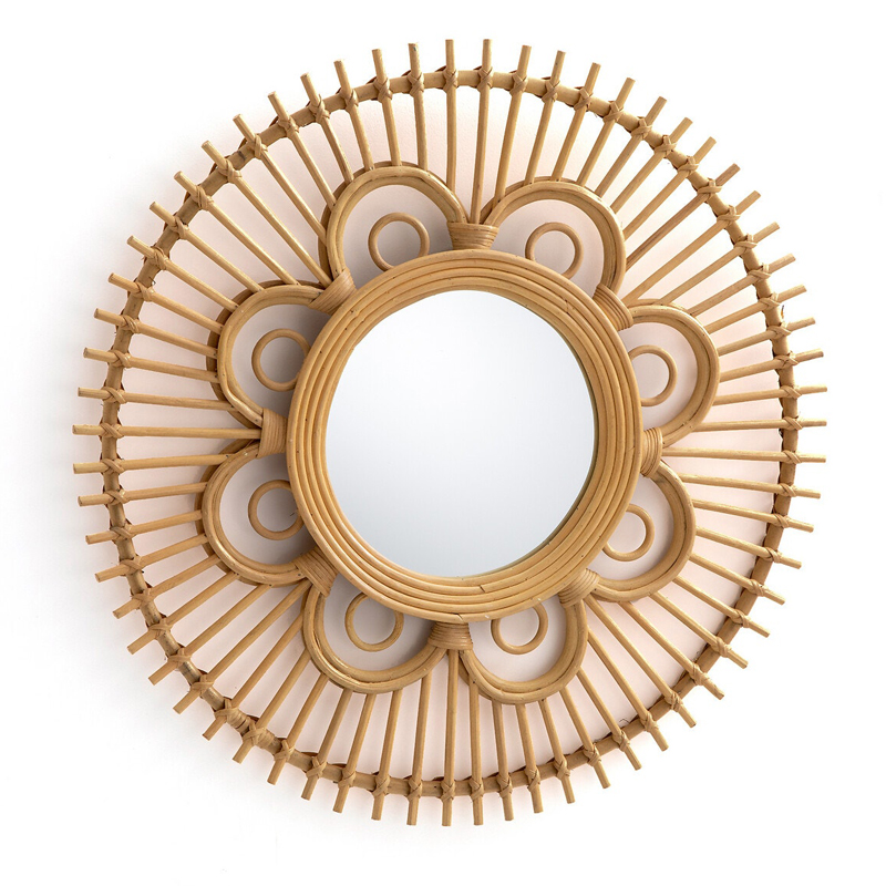 Зеркало Mirror Rattan Round D65  в Ижевске | Loft Concept 