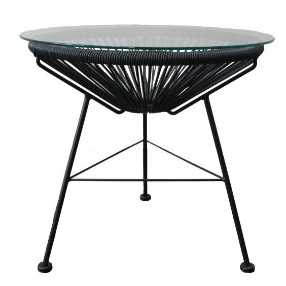 Приставной стол Acapulco side table Black Морская синь Желтый Черный Белый Зеленый Оранжевый в Ижевске | Loft Concept 