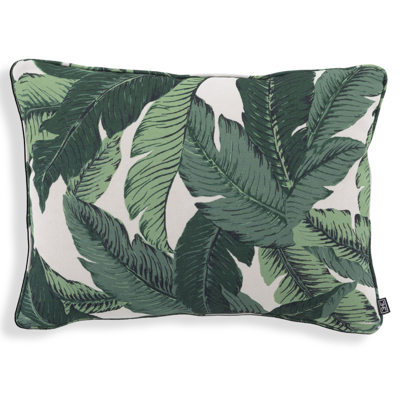 Подушка Eichholtz Pillow Mustique s Белый Зеленый в Ижевске | Loft Concept 