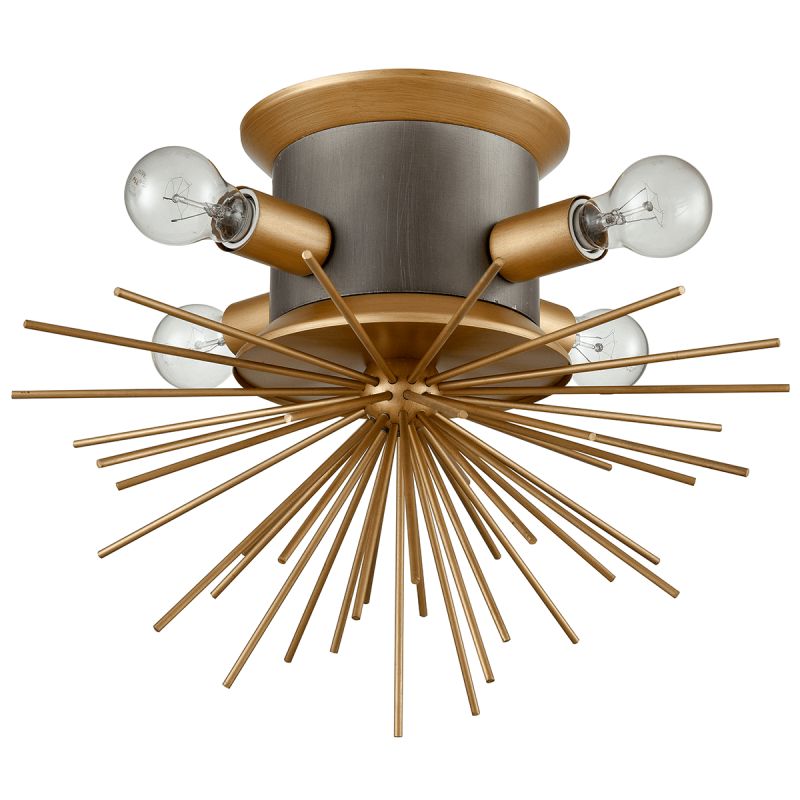 Потолочный светильник Hedgehog Brass Chandelier Латунь в Ижевске | Loft Concept 