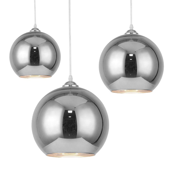 Подвесной светильник SILVER mirror shade modern pendant Хром в Ижевске | Loft Concept 