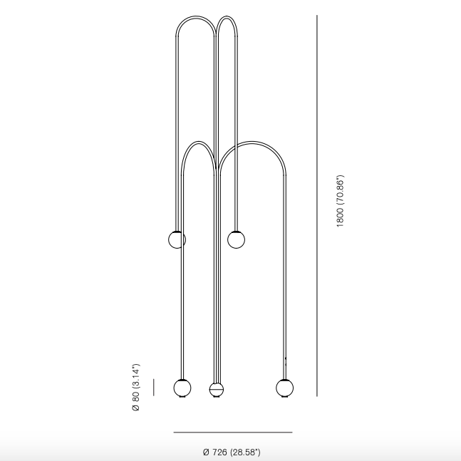 Торшер Michael Anastassiades Fontana Amorosa Crossette в Ижевске