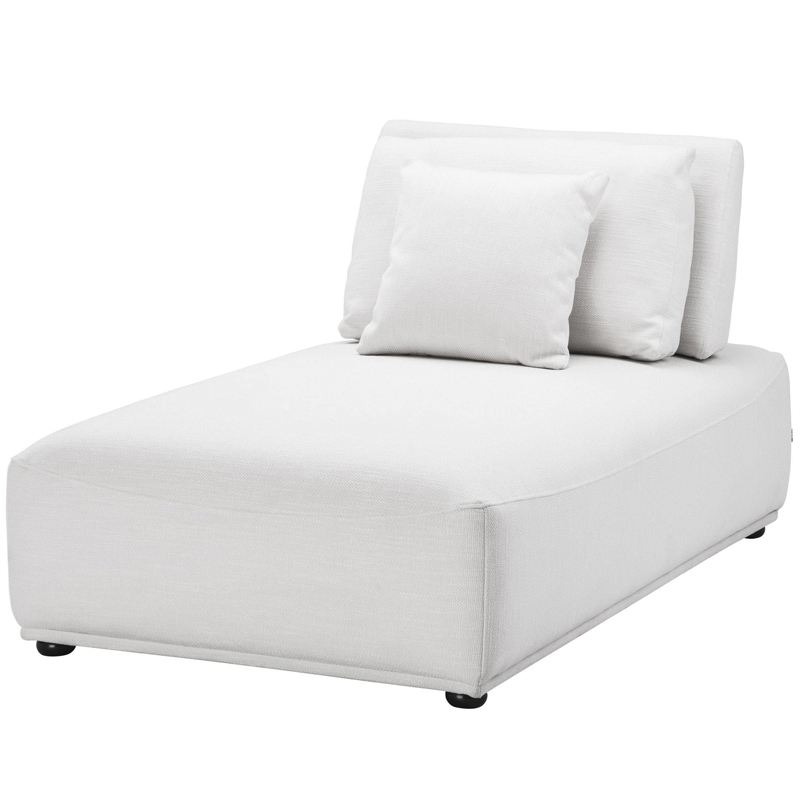 Кресло Eichholtz Chaise Longue Mondial white Белый Черный в Ижевске | Loft Concept 