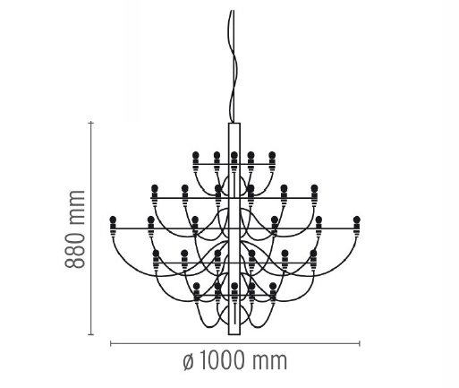 Люстра Flos 2097 50 Brass в Ижевске